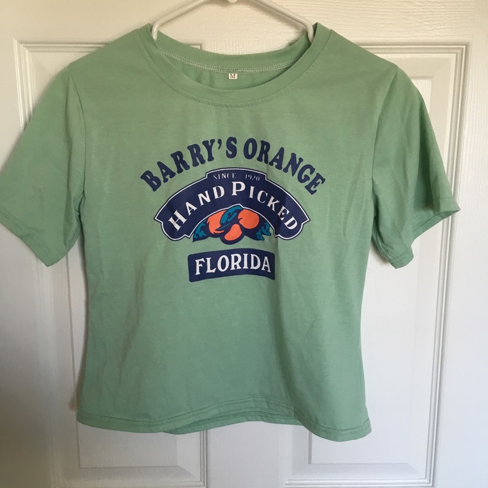 Shein Crop top graphic tee